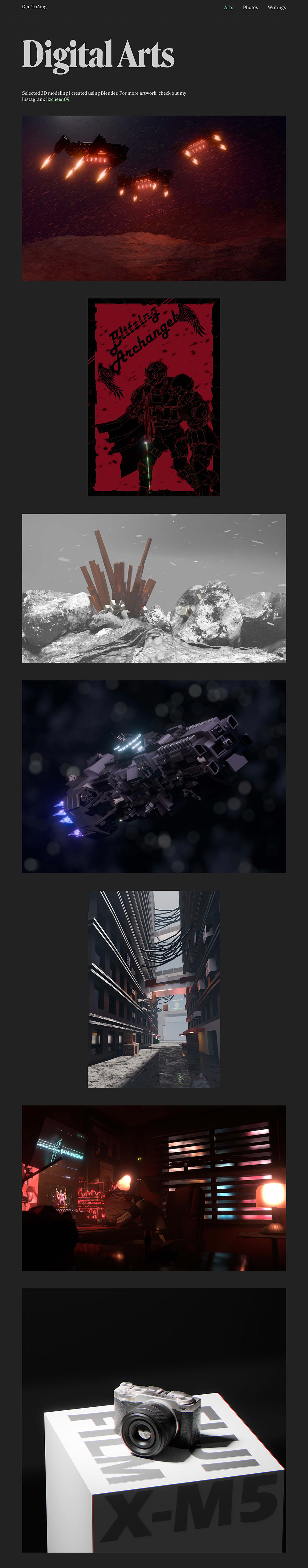 Showcase 3D artworks