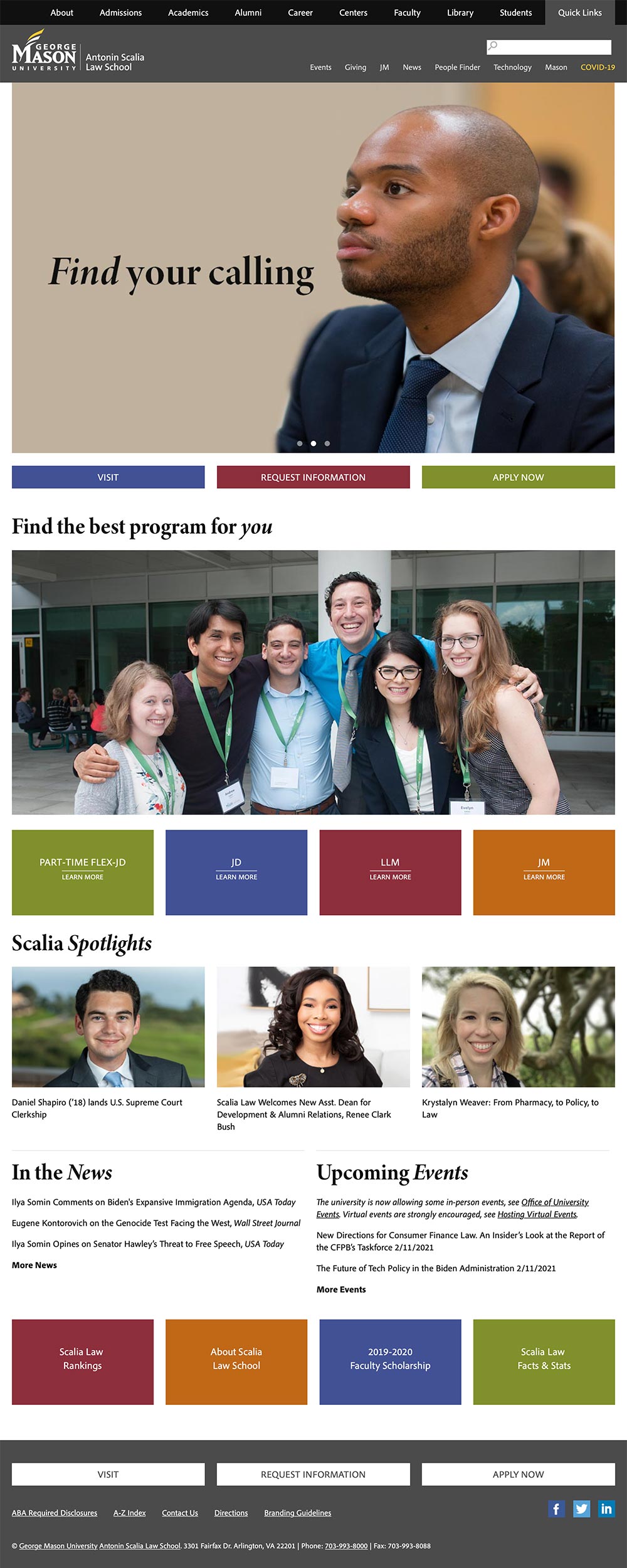 Homepage screenshot