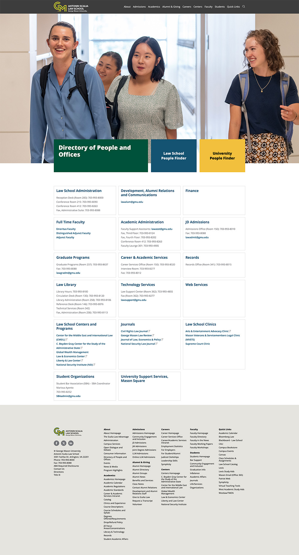 Directory Landing Page